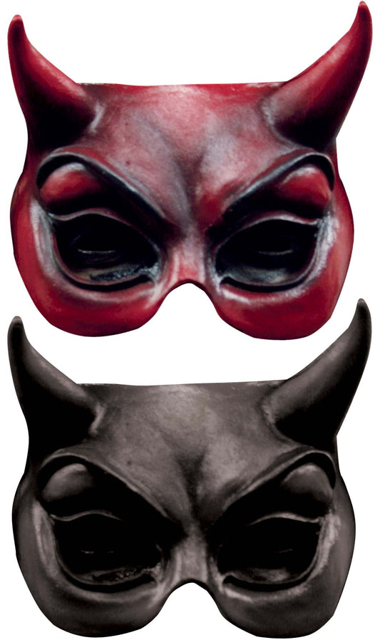 Meia Máscara de latex de Demónio Colorido
