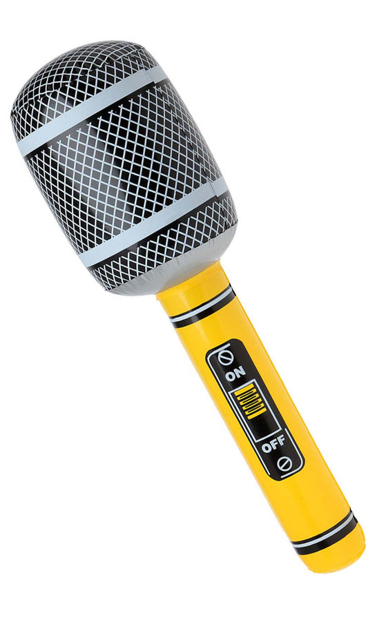 Microfone Insuflável Amarelo
