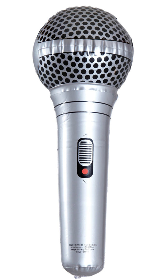 Microfone Insuflável Cinza