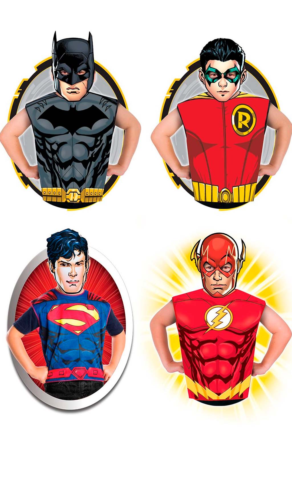 Pack de 4 Conjuntos de Super herói Marvel™ para criança