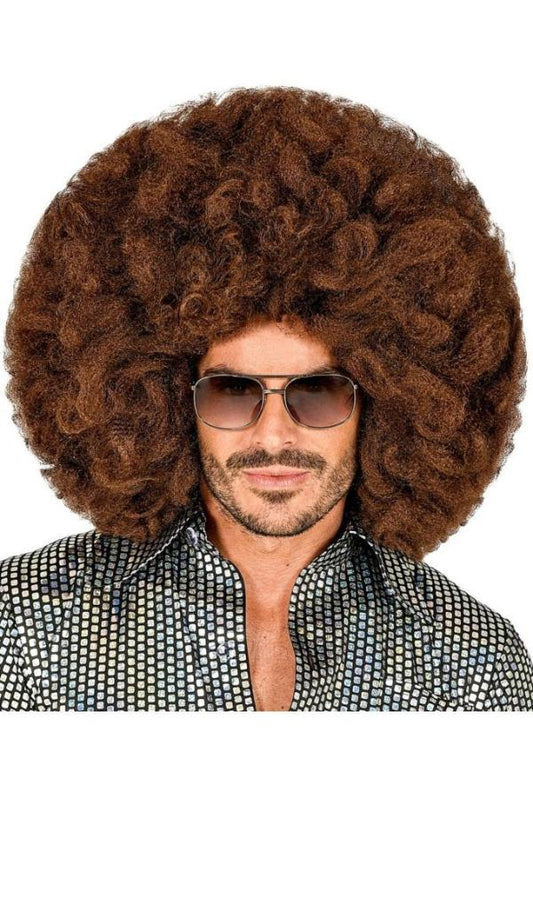 Peruca Afro Marrom Plus
