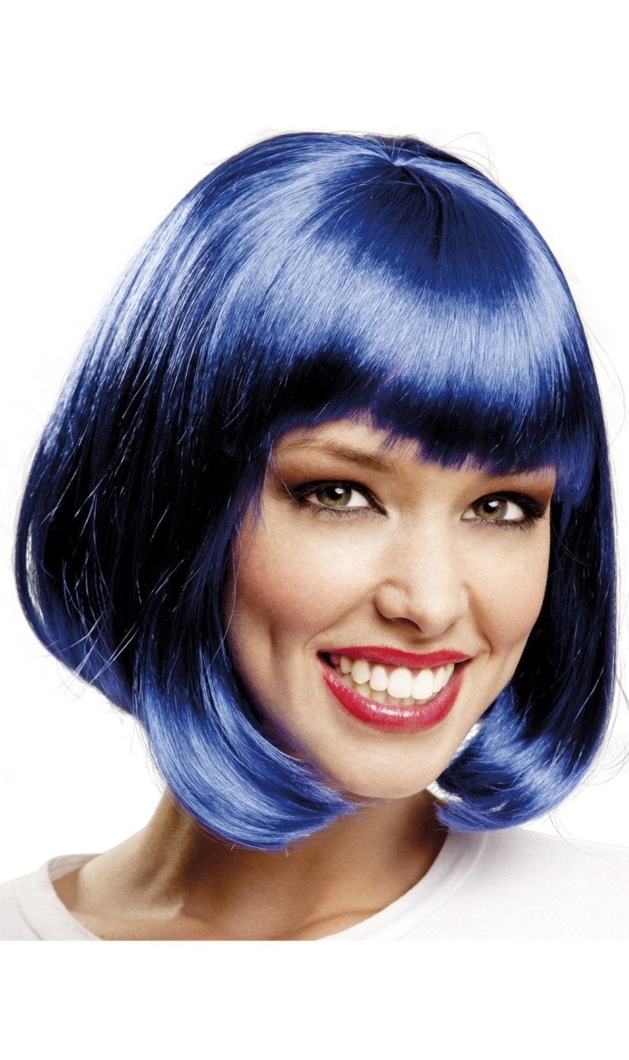 Peruca Curta Azul