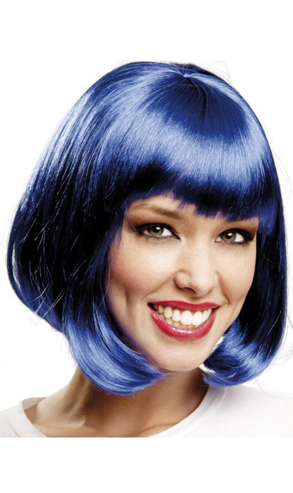 Peruca Curta Azul