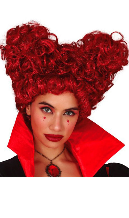 Peruca de Dama de Copas Ruiva