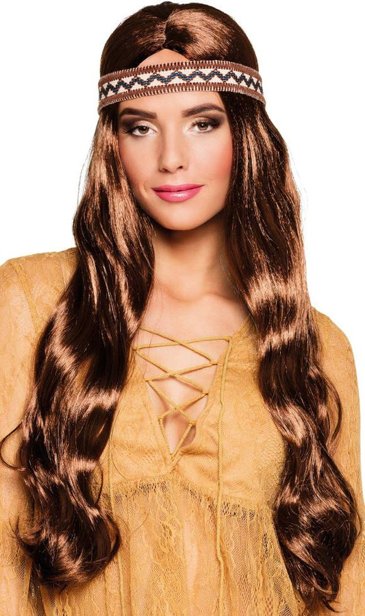Peruca de Hippie com Fita