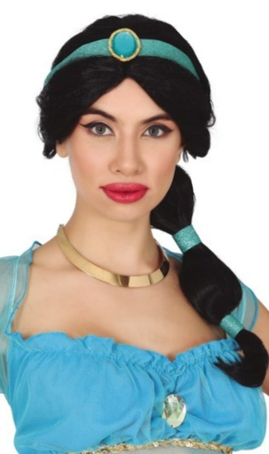 Peruca Preta de Princesa Jasmim
