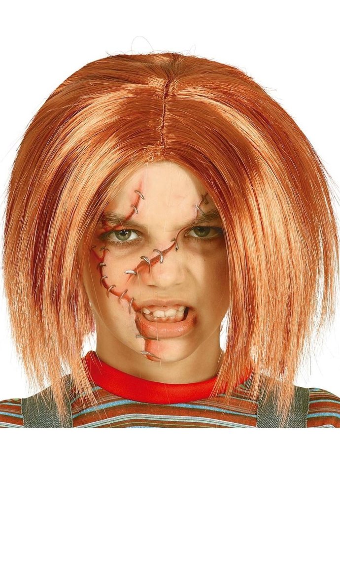 Peruca Ruiva Chucky infantil