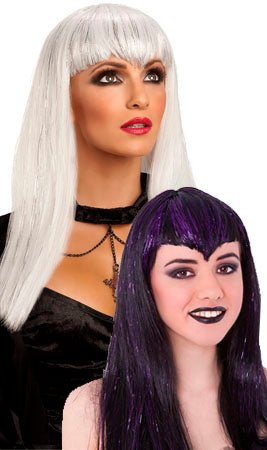 Peruca de Vampira Travessa Colorida