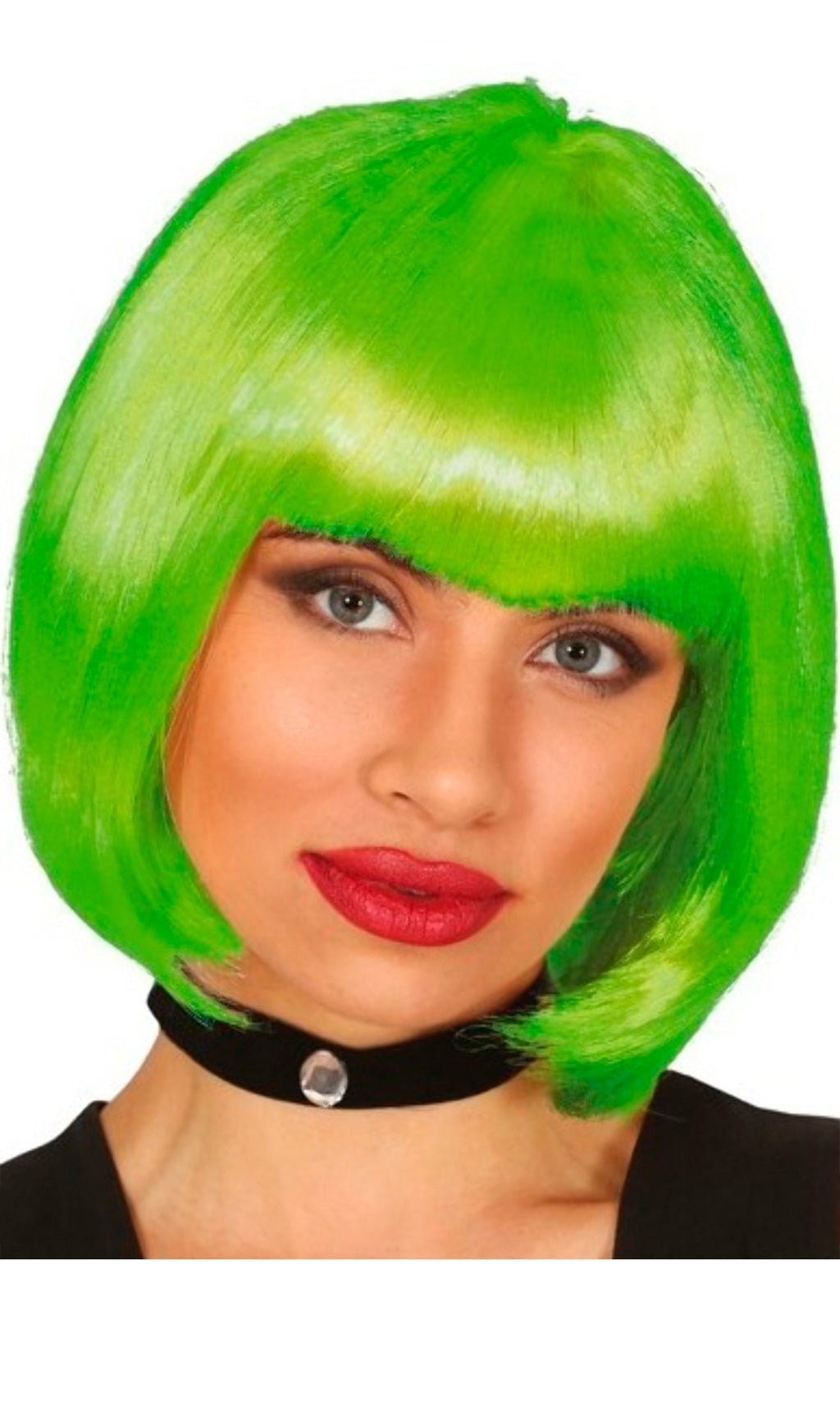 Peruca Verde com Cabelo Médio Eco