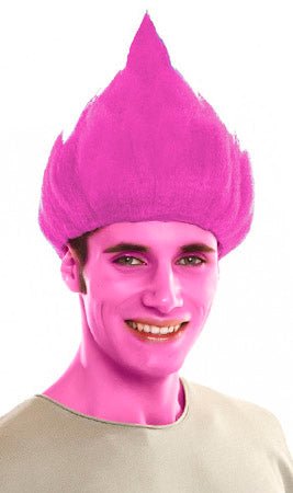 Peruca de Troll Rosa