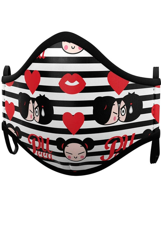 Conjunto 2 Máscaras em Tecido da Pucca™ para adulto