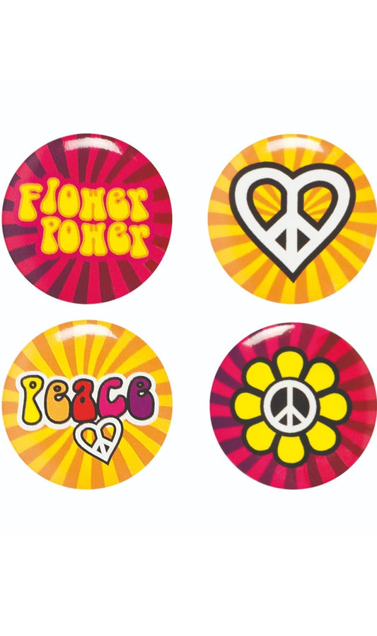 Set de Placas de Hippie Flower
