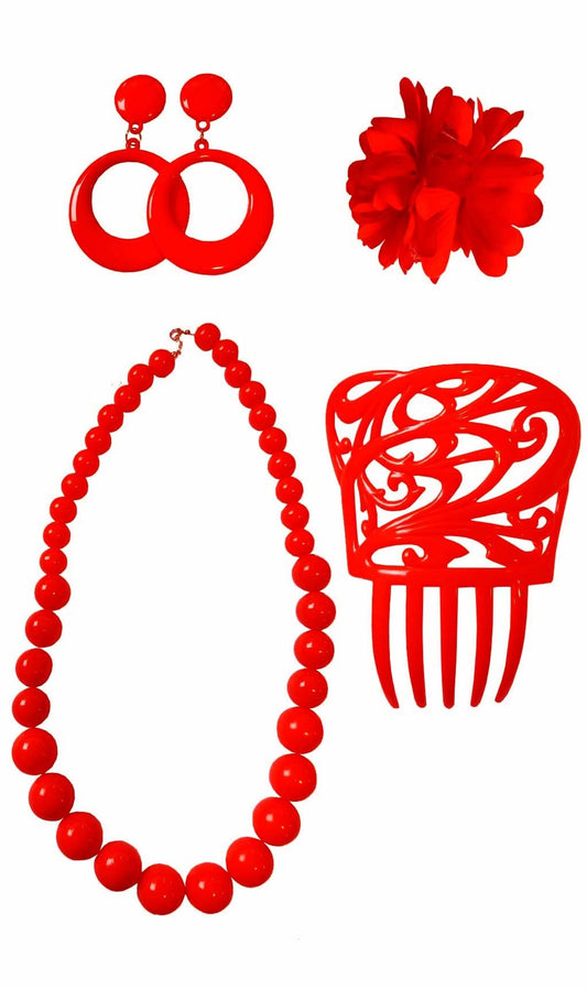 Set de Andaluza Vermelho