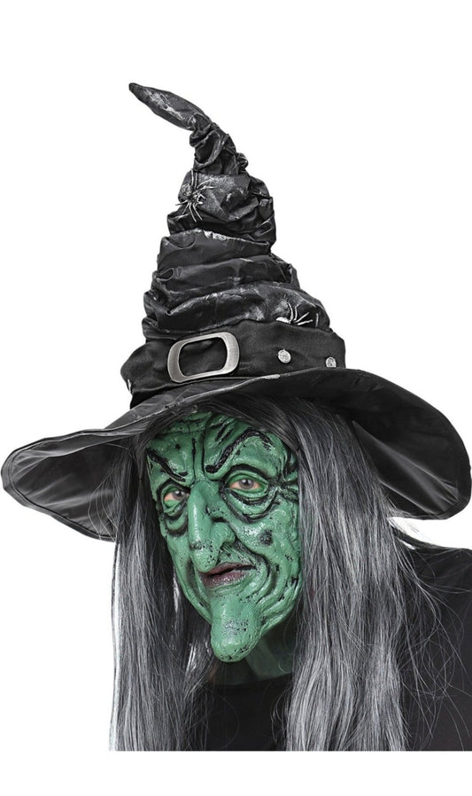 Chapéu de Bruxa com Teias de Aranha