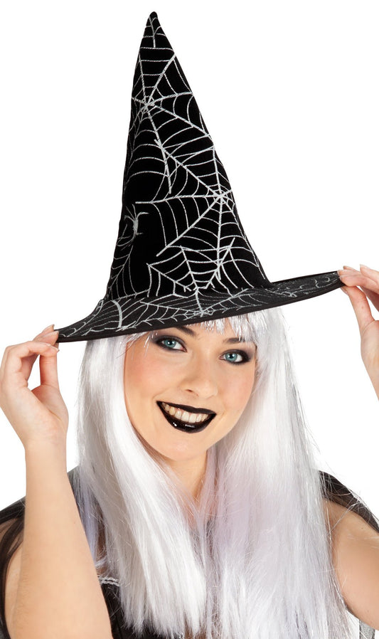 Chapéu de bruxa infantil brilhante