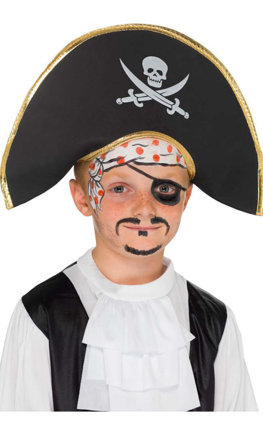 Chapéu de Capitão Pirata para criança