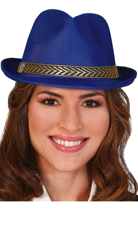 Chapéu de Gangster Azul
