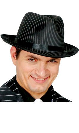 Chapéu de Gangster com Riscas