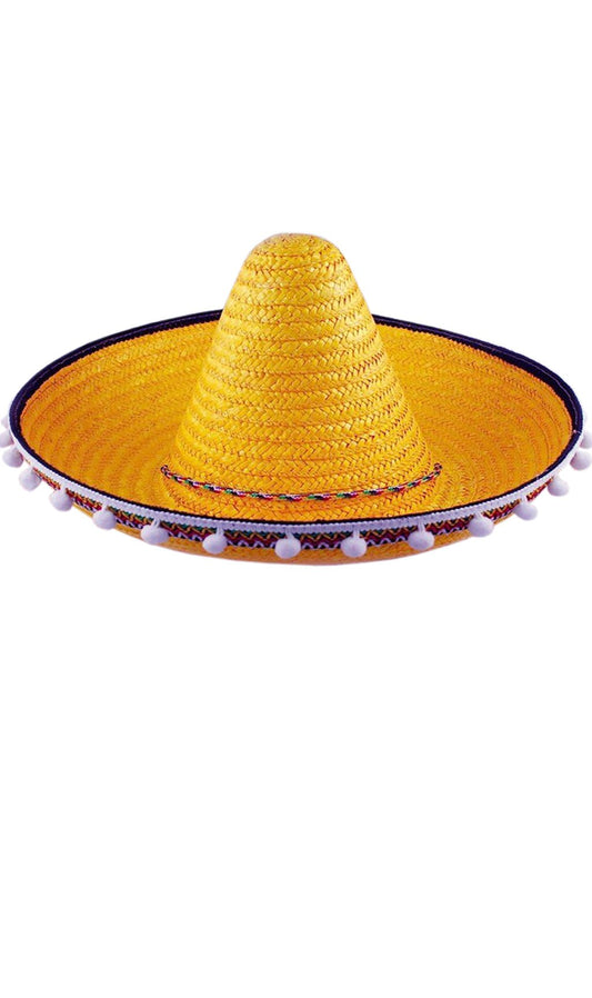 Chapéu Mexicano Médio Amarelo