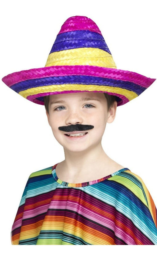 Chapéu Mexicano Multicolorido Infantil