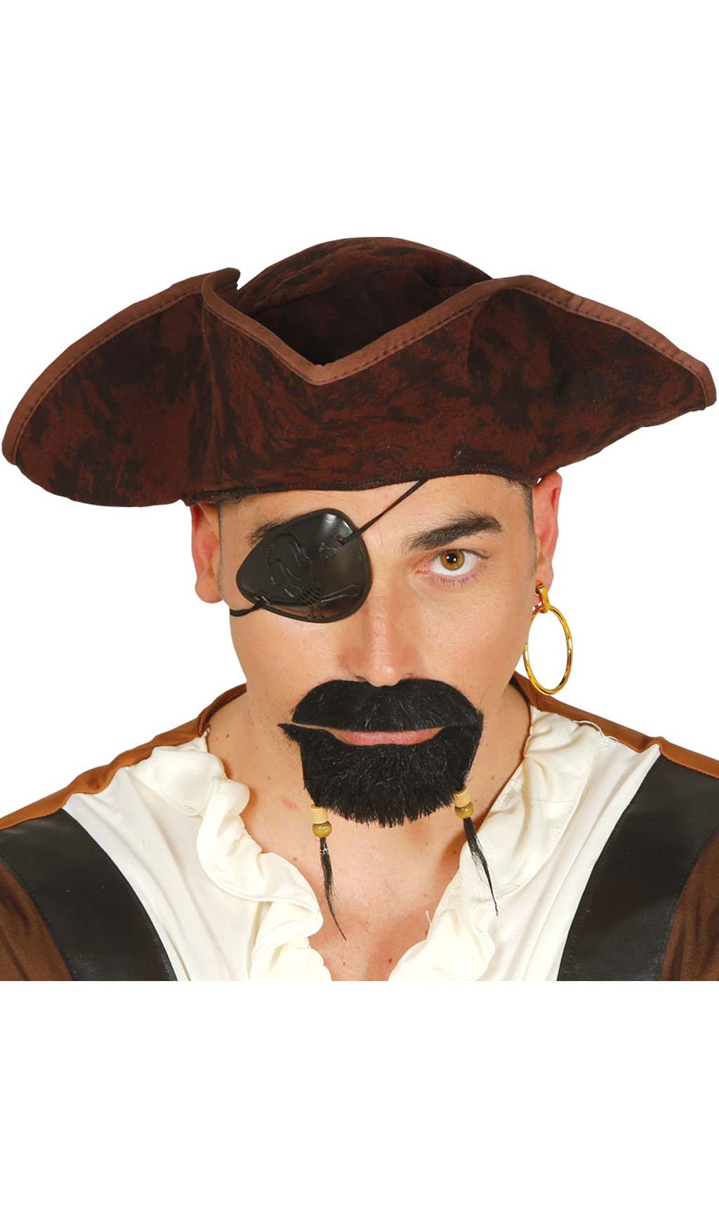Chapéu Castanho de Pirata