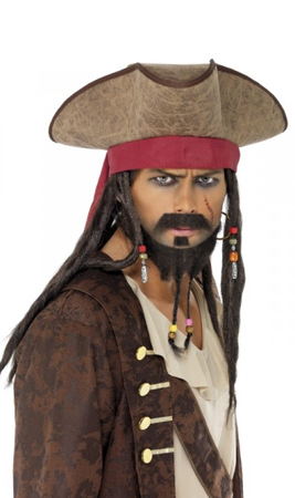 Chapéu de Pirata com Rastas