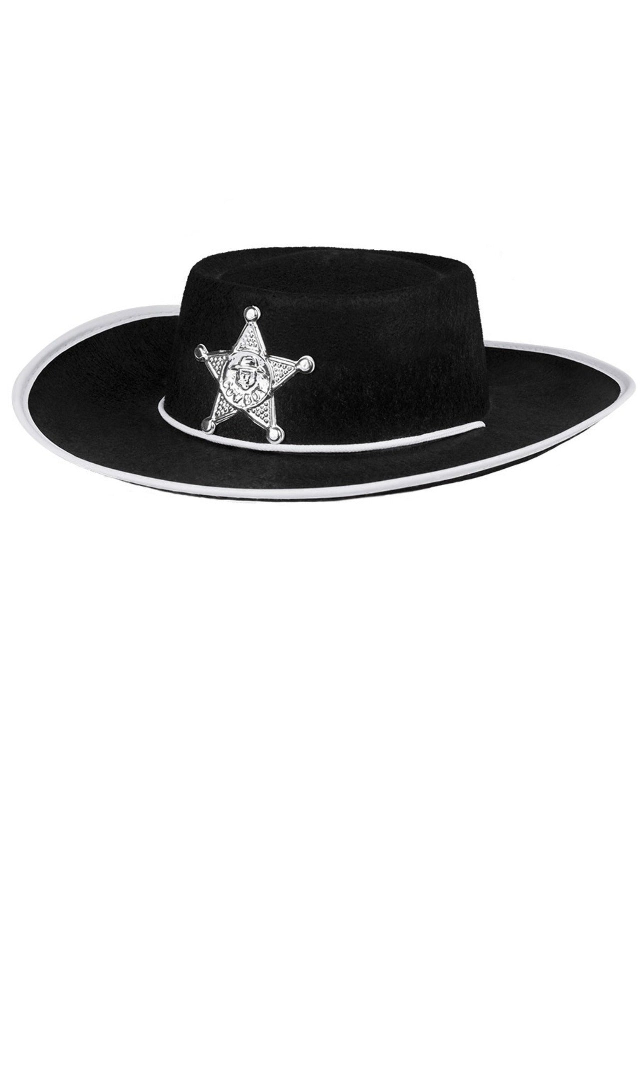 Chapéu de Xerife Preto infantil