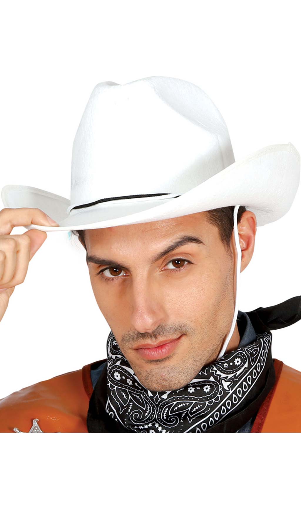 Chapéu Branco de Cowboy