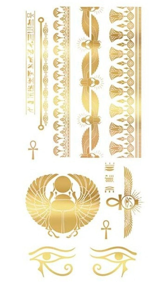 Tatuagens Egípcias Douradas