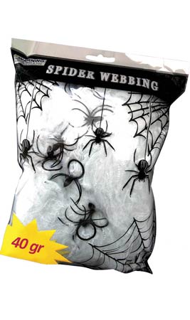 Teia de aranha 228 g branca