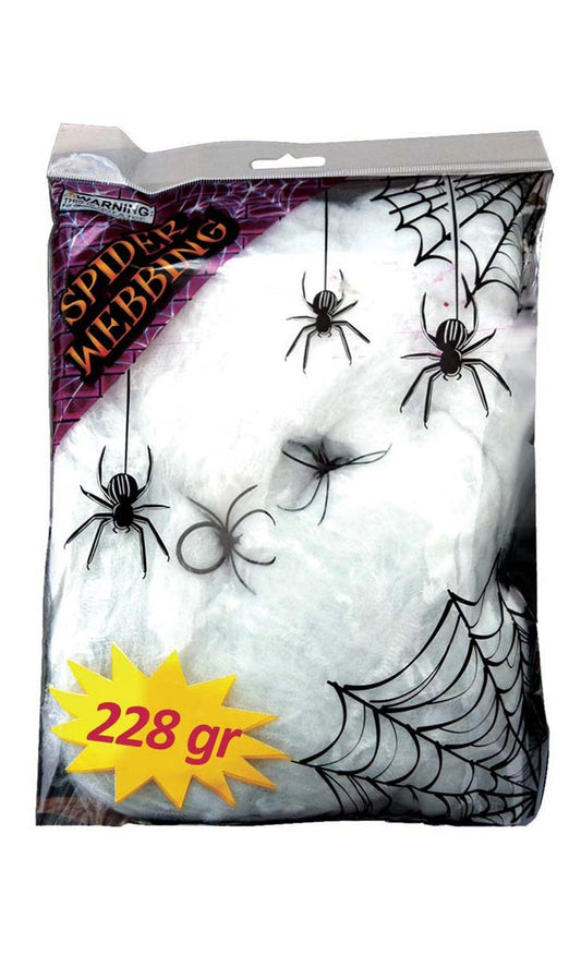 Teia de aranha 228 g branca