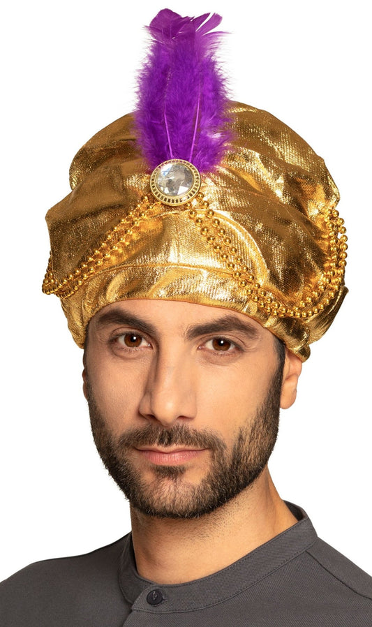 Turbante de Árabe Dourado