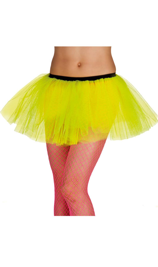 Tutu com Tule Amarelo